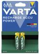 Piles VARTA recarregables HR03/AAA (1,2 volts) 800 mAh. 
Blíster de 4 unitats....