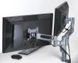 Braç doble per a monitor  fins a 24”. Ajustable en alçada per a una correcta...