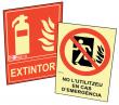   Plaques contra incendis fabricades segons normativa. 
  De PVC d’1 mm. Mi...