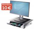 Suport monitor amb 1 calaix per a pantalles CRT o TFT. Ajustable en alçada fins...