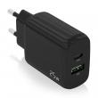 Carregador de paret per a tablet i mòbil.
Compta de 2 ports:
- USB-A.
- USB-...