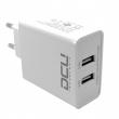 Carregador de paret DCU amb 2 ports USB. Aquest adaptador converteix el corrent ...