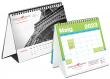 Calendaris de sobretaula amb espiral o sense. 
Varis formats i disposicions.
P...