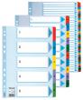 Separadors cartolina A4 ESSELTE numèrics  - Varis