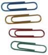 Clips plastificats colors <BR>núm. 2 - 100u